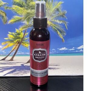 HASK Keratin Smooth 5-in-1 Leave In Spray 6 oz For Smoother Shinier Hair